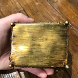 1970s Brutalist Period Brass & Jade Box