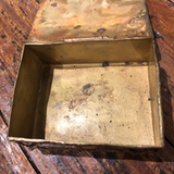 1970s Brutalist Period Brass & Jade Box