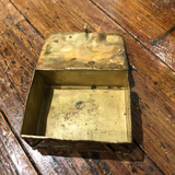 1970s Brutalist Period Brass & Jade Box