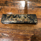 19th Century Hand-Painted and Gold-Painted Asian Pencil Box