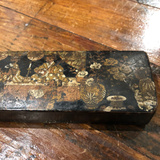19th Century Hand-Painted and Gold-Painted Asian Pencil Box