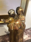 19th Century Madonna and Child With Patina
