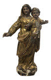 19th Century Madonna and Child With Patina