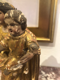 19th Century Madonna and Child With Patina