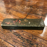 19th Century Red Rooster Pencil Box