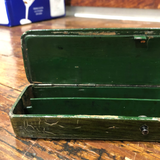 19th Century Red Rooster Pencil Box