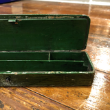 19th Century Red Rooster Pencil Box