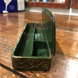 19th Century Red Rooster Pencil Box