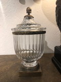 Antique Austrian Crystal Covered Urn