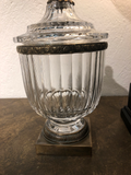 Antique Austrian Crystal Covered Urn