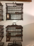 Antique Bird Boxes From Spain - a Set of 6