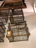 Antique Bird Boxes From Spain - a Set of 6