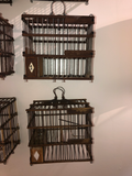 Antique Bird Boxes From Spain - a Set of 6