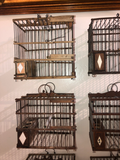 Antique Bird Boxes From Spain - a Set of 6