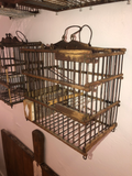 Antique Bird Boxes From Spain - a Set of 6