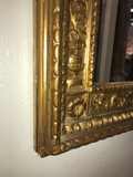 Antique Carved and Giltwood Mirror