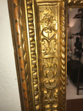 Antique Carved and Giltwood Mirror