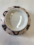 Antique English Bowl With Silver Plated Rim