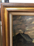 Antique European Painting of Seascape