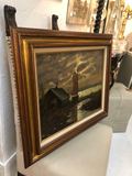 Antique European Painting of Seascape