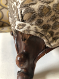 Antique French Footstools With New Upholstery - a Pair