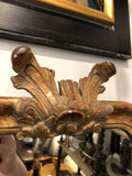 Antique French Mirror With Leaf Detail