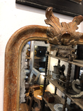 Antique French Mirror With Leaf Detail