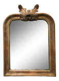 Antique French Mirror With Leaf Detail