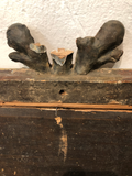 Antique French Mirror With Leaf Detail