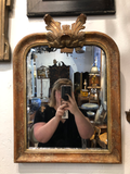 Antique French Mirror With Leaf Detail