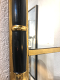 Antique Gilt and Black Empire Style Mirror