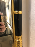 Antique Gilt and Black Empire Style Mirror