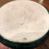 Antique Round Malachite Painted Paperweight