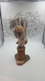 Antique Sea Coral Specimen on 18th Century French Altar Stick