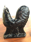 Antique Staffordshire Beach Roosters, a Pair