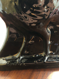 Antique Staffordshire Beach Roosters, a Pair