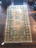 Antique Turkish Wool Oushak Prayer Rug
