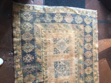 Antique Turkish Wool Oushak Prayer Rug