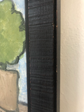 “Card Game” English Oil in Custom Wood Frame