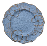 Circa 1830 Blue and Gilt Relief Ridgway Dish