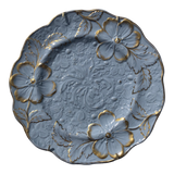 Circa 1830 Blue and Gilt Relief Ridgway Dish