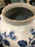 “Cordelia” Blue and White Wood Cover Jar