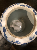 “Cordelia” Blue and White Wood Cover Jar