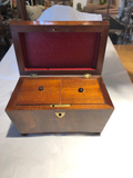 Dome Top Two Lidded Tea Caddy