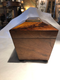 Dome Top Two Lidded Tea Caddy