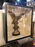 Early 19th Century Carved and Gilt Wood Eagle in a Contemporary Shadow Box