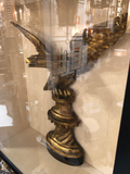 Early 19th Century Carved and Gilt Wood Eagle in a Contemporary Shadow Box