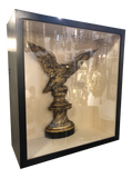 Early 19th Century Carved and Gilt Wood Eagle in a Contemporary Shadow Box