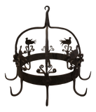 Early 19th Century Wrought Iron Dutch Crown With Hook