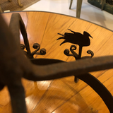 Early 19th Century Wrought Iron Dutch Crown With Hook